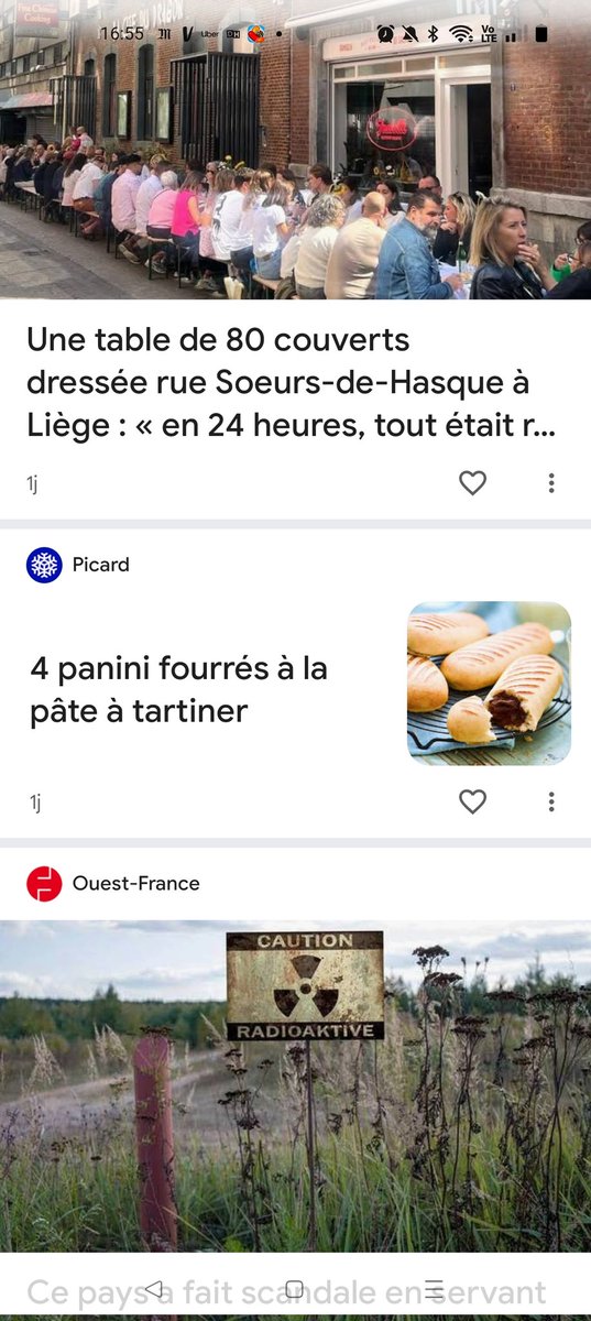 C'est moi ou Discover n'est pas en grande forme pour le moment ?  Vous avez aussi des pages absurdes (page produit, page d'horaire de film au ciné, etc.) qui arrivent dans votre flux ? (Après, j'avoue, je pourrais être tentée par un panini Nutella) #Discover