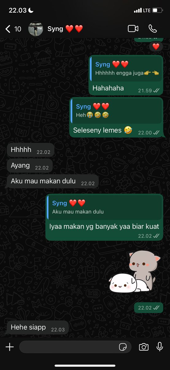 Ih ih ih menggatal pacar aku ☺️☺️🥰