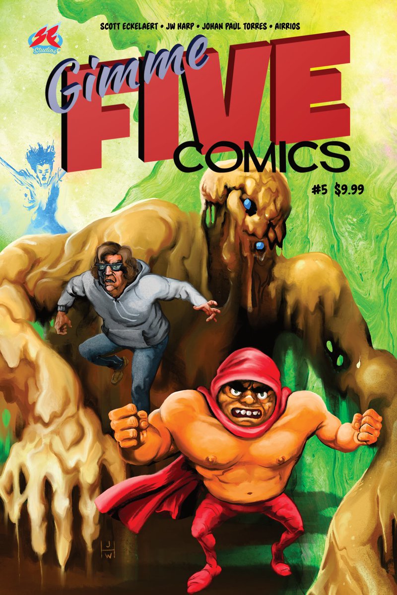 SkilletfireCrew's tweet photo. Gimme Five Comics #5 is finally nearing completion in this year full of setbacks. We expect to send it to press in September and our Kickstarter backers will start getting their print copies in October. Thanks! https://t.co/UnF0GRIIjS