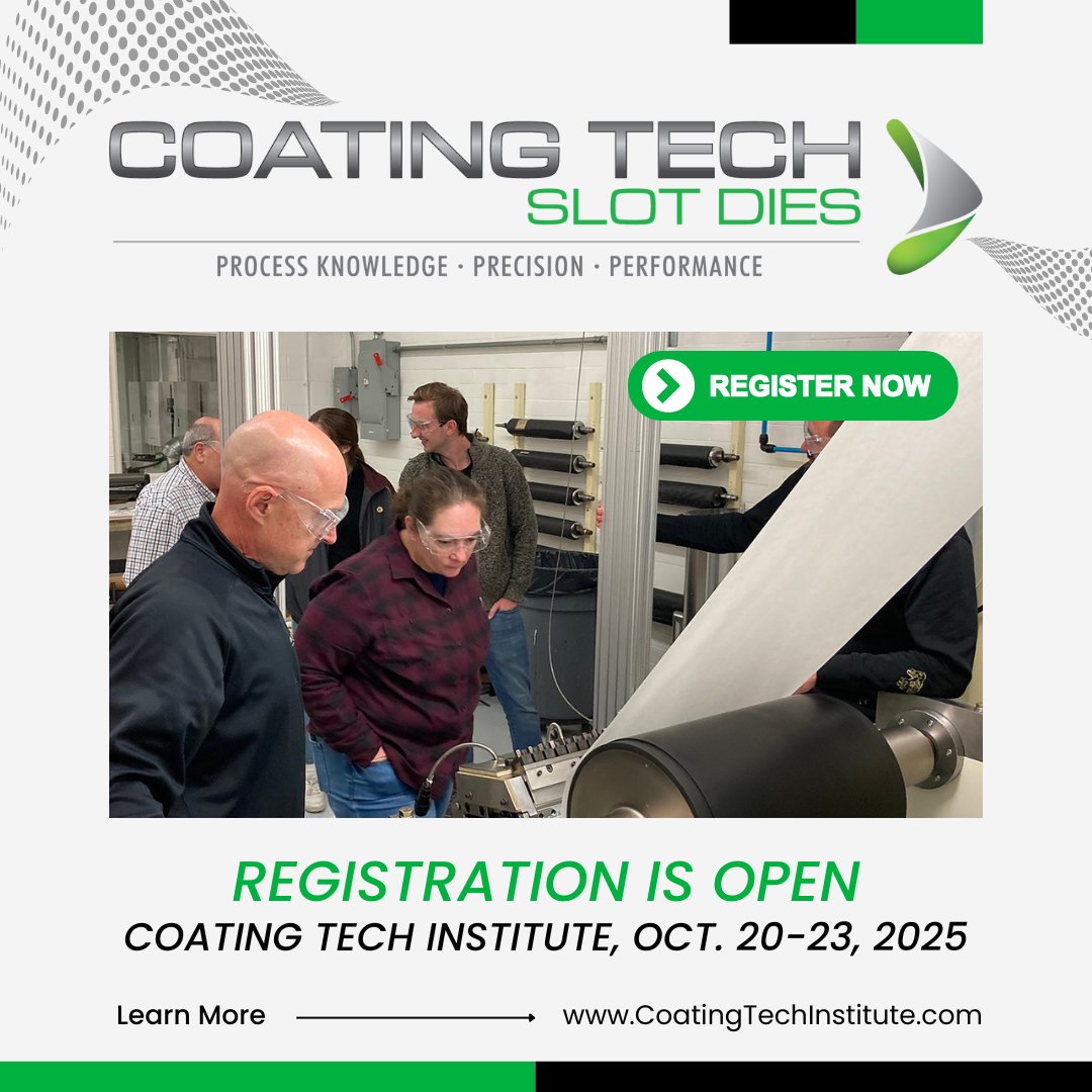 Register soon for Coating Tech Institute LIVE coming up in October in Mentor, Ohio. Learn more and register here: slotdies.pages.ontraport.net/latestliveevent