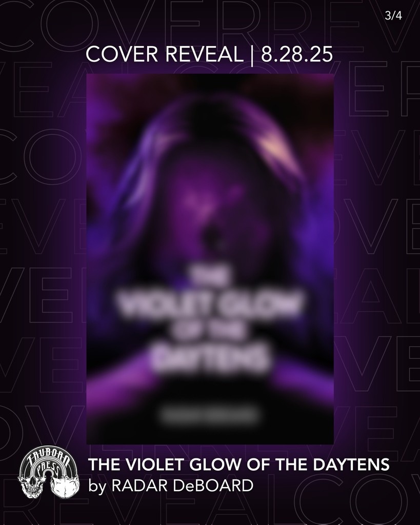 The haze is lifting…the violet glow is nearly here!

Just a couple more days until you see the full cover of Radar DeBoard’s THE VIOLET GLOW OF THE DAYTENS.

👉 Mark it down: 9.28.25

@radardeboard are you ready?!