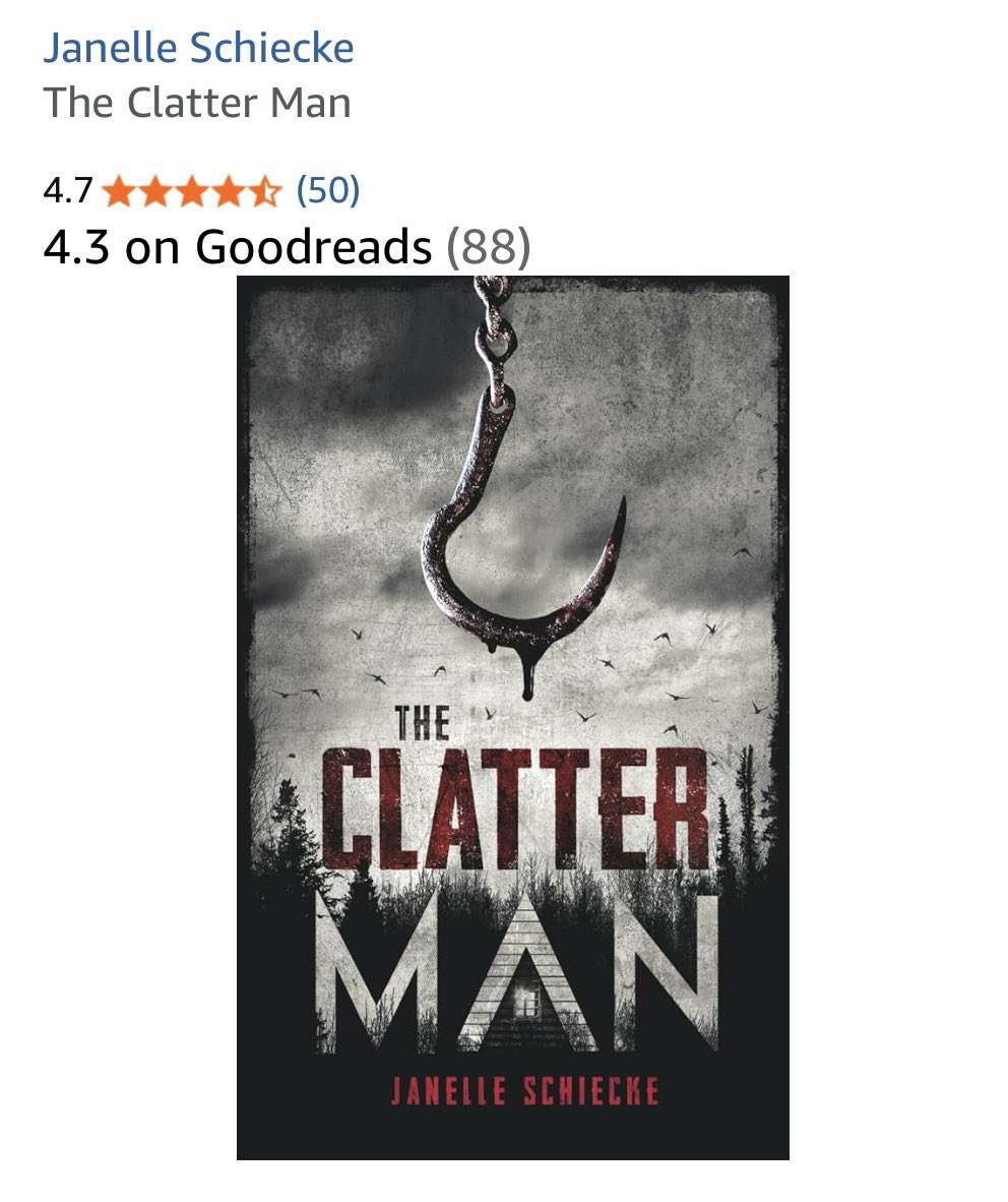 The Clatter Man just hit 50 ratings on Amazon 🥹🖤🫶🏻

My friends and I loved urban legends growing up, so I wanted to create my own and include his conjuring ritual and lore. I’m so thrilled readers are enjoying this fun and twisted tale!🪝