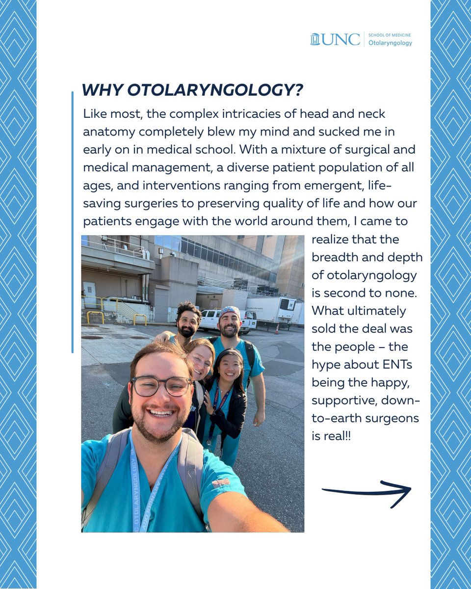 UNC_ENT's tweet image. 👋 Meet Catherine Nguyen, MD Class of 2030!
Scroll through to learn about her and why she chose UNC ENT!
#UNCENT #Otolaryngology #MeetTheInterns #UNCMed #FutureENT