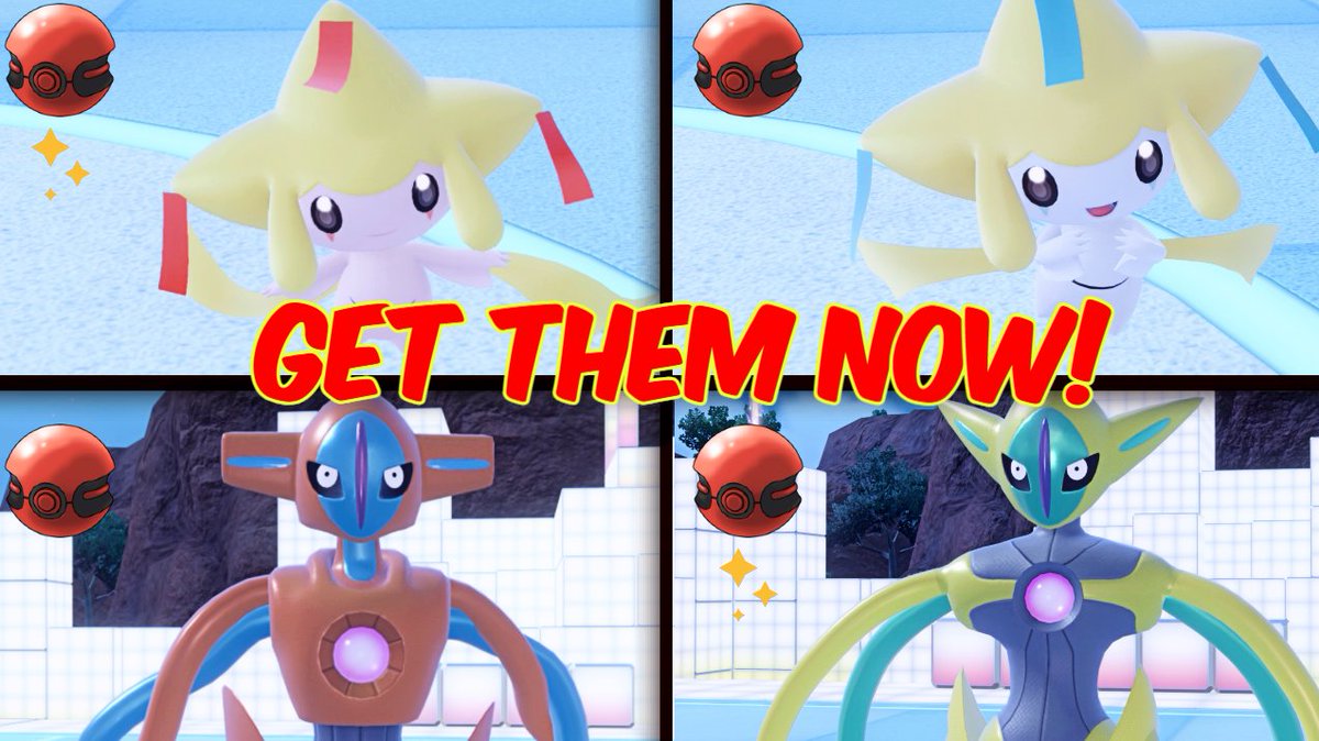 Light_88_'s tweet photo. Claim Jirachi &amp; Deoxys for FREE NOW �� Mythical Pokémon from Hoenn! 🆓🎁

A like and repost helps me a lot!

https://t.co/9drRtgF2Dy https://t.co/XjZ24vqenM