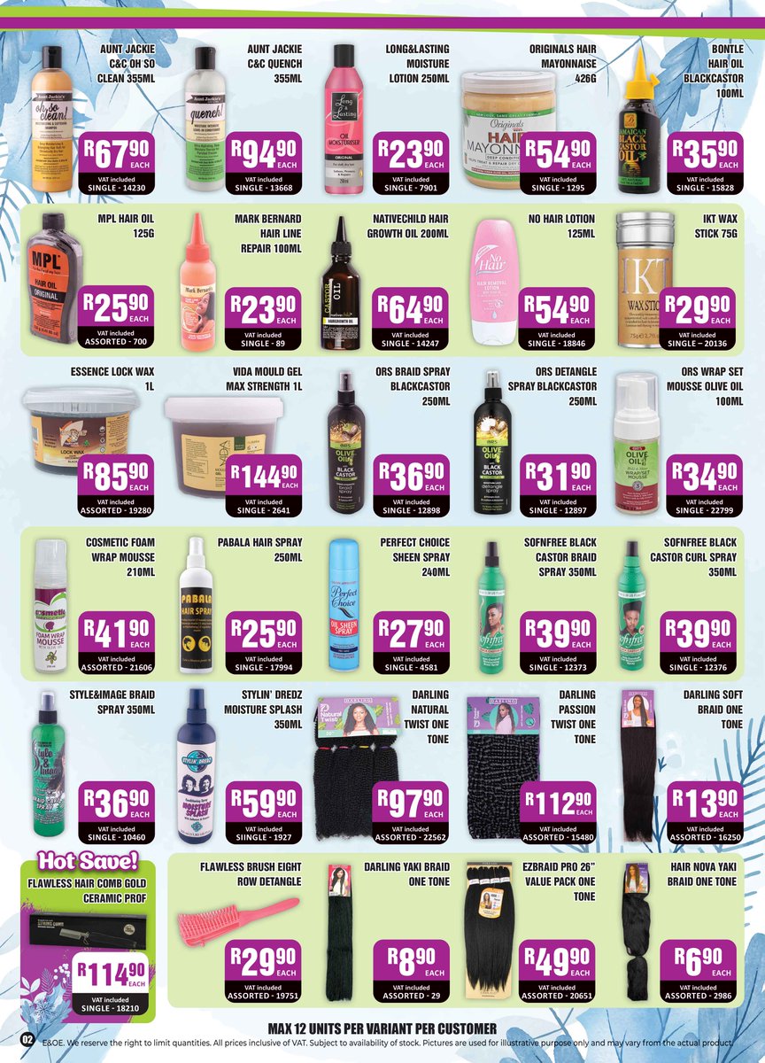 CosmeticConnec3's tweet image. 🌬️ WINTER SALE MADNESS 🌬️
Skincare, haircare, home goods, baby care, hygiene products &amp;amp; MORE
In-store and online.
Valid: 27 August - 30 August 2025
Available at all stores in South Africa &amp;amp; Lesotho
Max 12 units per variant per customer
#CosmeticConnection #WinterDeals