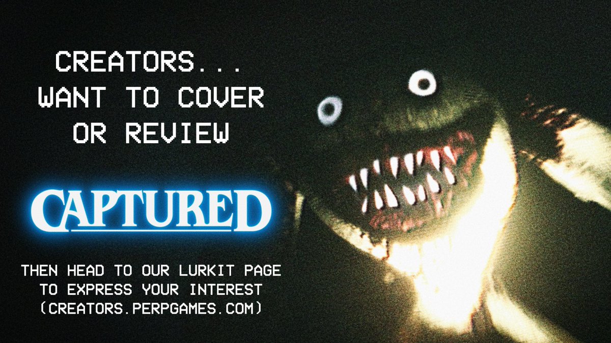 PerpGames's tweet image. 📢 Creator Call 📢

Want to create content or review #CAPTURED when it launches on PS5 &amp;amp; Xbox Series X|S?

Then head to creators.perpgames.com to express your interest in a review key! 🔑

Explore the looping halls filled with anomalies for you to find... and escape 😨