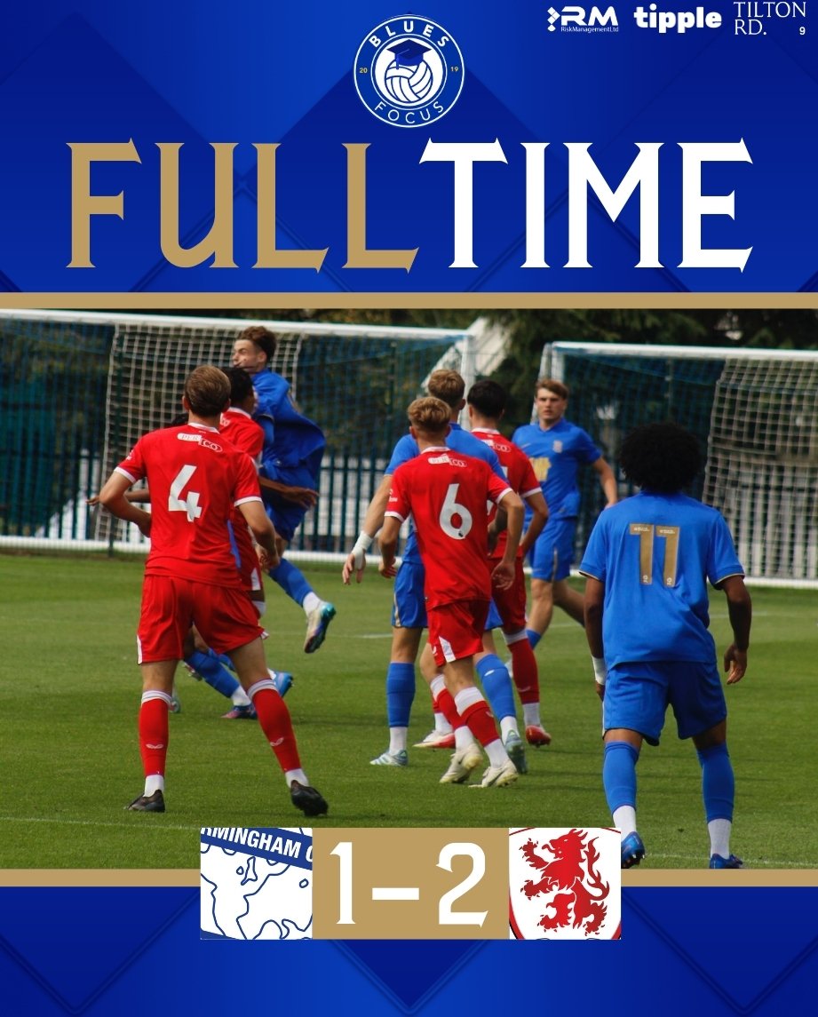 Giulia_qv's tweet photo. A tough defeat for the Blues #U18s today - we were ahead until a red card with 12 minutes left swung the momentum in #Boro’s favour.

📸 @JJFitz97 

@BluesFocus | #BCFC https://t.co/raqQSahul4