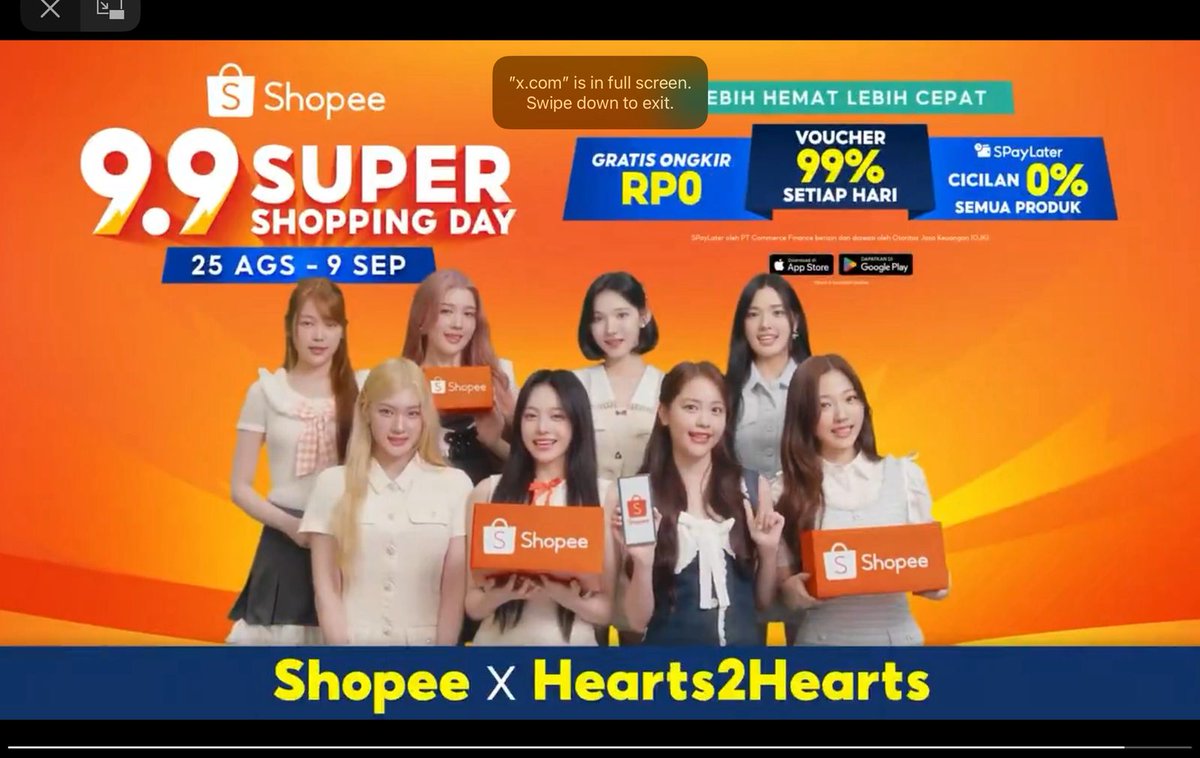 sunwooputuijo's tweet photo. Jujur masih ngga nyangka kalo Shopee collab sama H2H 🥹 selalu ku tontonin tuh iklannya sampe abis.. dan malah sekarang jadi sering belanja di shopee jugaa 🧡 #SHOPEE99withHearts2Hearts https://t.co/0bSvg4iGt9