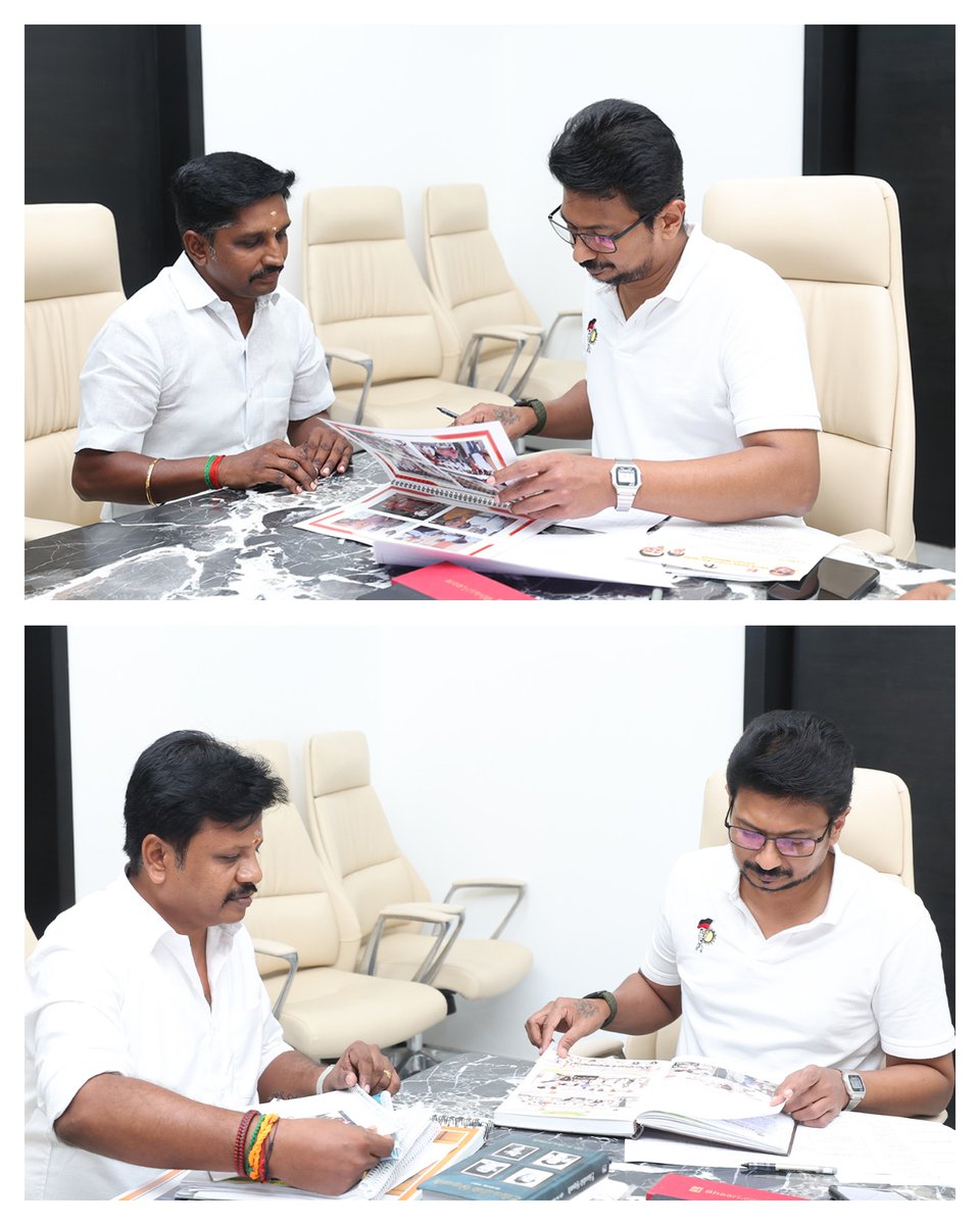 Udhaystalin's tweet photo. திருப்பத்தூர், ஈரோடு மாவட்டங்களில் காலியாக உள்ள இளைஞர் அணி மாவட்ட அமைப்பாளர், துணை அமைப்பாளர் பொறுப்புகளுக்கு விண்ணப்பித்திருந்தவர்களை மாநில துணைச் செயலாளர்கள் @Prabhugajendran, @pssrinivasandmk ஆகியோர் முன்னிலையில் இன்று மாலை நேர்காணல் செய்தோம். 

அவர்கள் இதுவரை ஆற்றியுள்ள கழகப் பணிகள் குறித்து விரிவாக கேட்டறிந்து, கொண்டுவந்திருந்த ஆவணங்களை பார்வையிட்டு,  உற்சாகமாக கழகப் பணியாற்றுமாறு வாழ்த்தினோம்! 

@dmk_youthwing  #கழக_இளைஞர்_அணி @Vadivel42729915 @thiruurthozhan @AThiruvengadm
