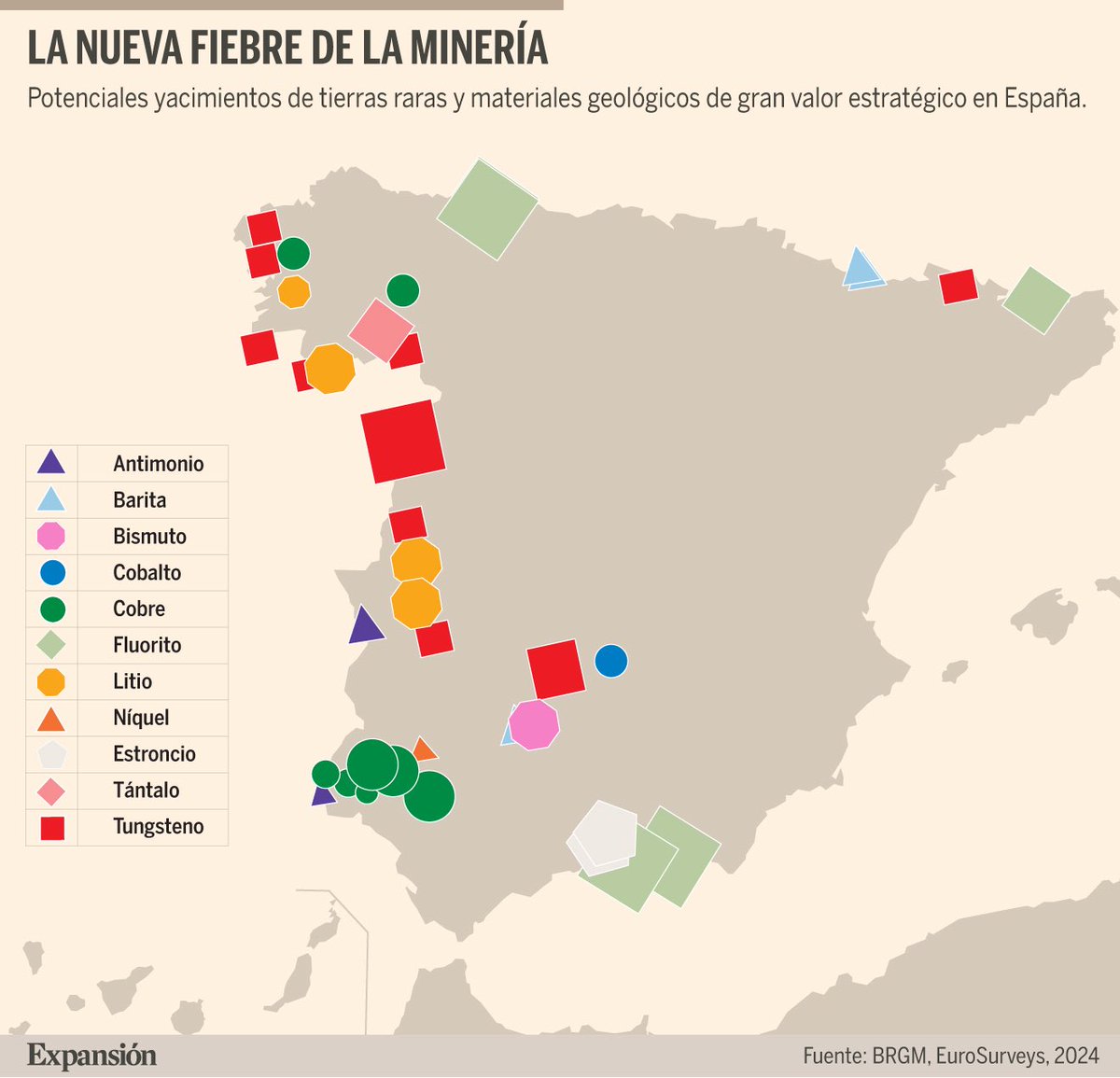bedia11033208's tweet photo. @gaceta_es Aquí está ya la primera prueba por la que hay tantos incendios! 
Este es el mapa de yacimientos y tierras raras. Saquen sus deducciones https://t.co/F5lkr6SCn8