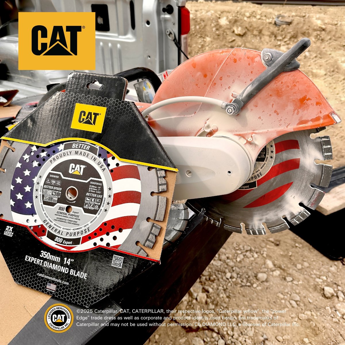 catdiamondtools's tweet photo. Something exciting is on the way. Our Made in America diamond blades will soon be available… but from where? 👀 Stay tuned to find out!

#CatDiamondBlades #BuiltOnInsight #Caterpillar100 #RentalReady #DealerDriven #RealWorldTested #MadeInAmerica #StayTuned #ComingSoon https://t.co/4kWJdgWdsR