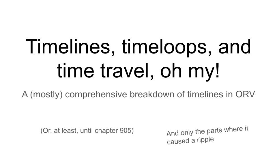 AnonAuthor_K's tweet photo. Timelines, timeloops, and time travel, oh my! - A (mostly) comprehensive breakdown of timelines in ORV

#ORV #OmniscientReadersViewpoint #orvsidestory #orvspoilers https://t.co/fAFAMADRUK