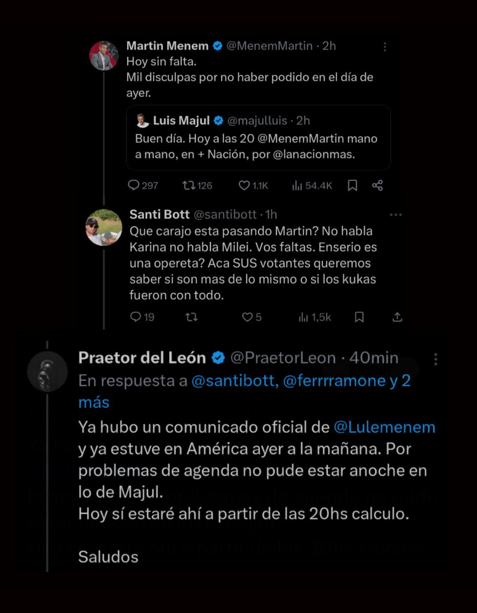 porqetendencias's tweet photo. "NUNCA LABURAR"

Porque Martín Menem se olvidó de cambiar de cuenta y reveló que tiene una cuenta troll para defenderse a sí mismo durante todo el día https://t.co/1Ztz8uj2IN