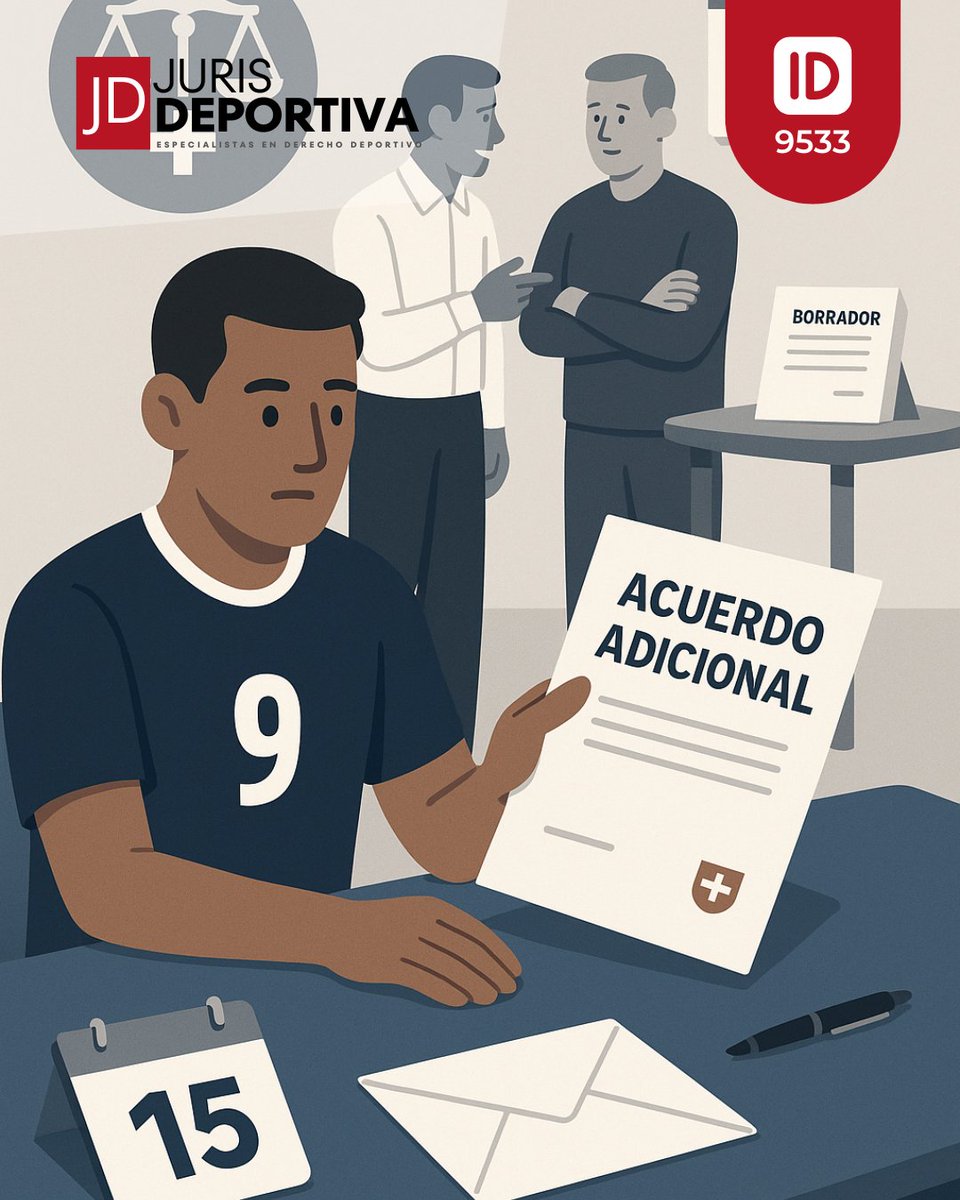 Litigio contractual (TAS) – Se confirma la validez del acuerdo adicional pese a alegaciones de coacción.

Sentencia completa: jurisdeportiva.com/lista/litigio-…