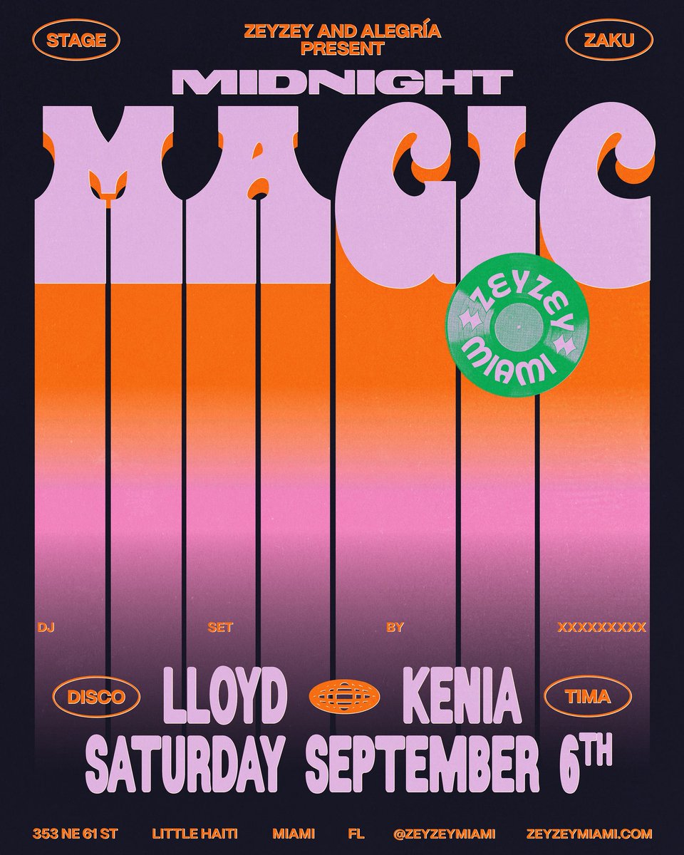 M I A M I ❗️N EX T  S A T U R D A Y ‼️ 🎟️🔗➡️ shotgun.live/en/events/zeyz…