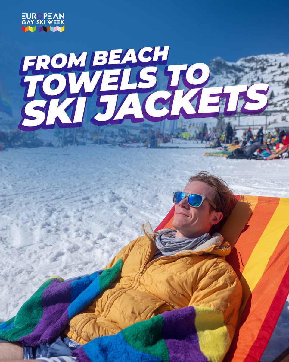 Gay_Ski_Week's tweet photo. ☀️➡️❄️ From beach towels to ski jackets…

Summer might be wrapping up, but the best part is still to come.

📍Val Thorens | 🗓 21–28 March

🎟️  https://t.co/9chzDloC84

#EGSW2026 #GaySkiWeek #Skiing #LGBTQIA #Partying #Gaycation https://t.co/n3aYp5TDAp