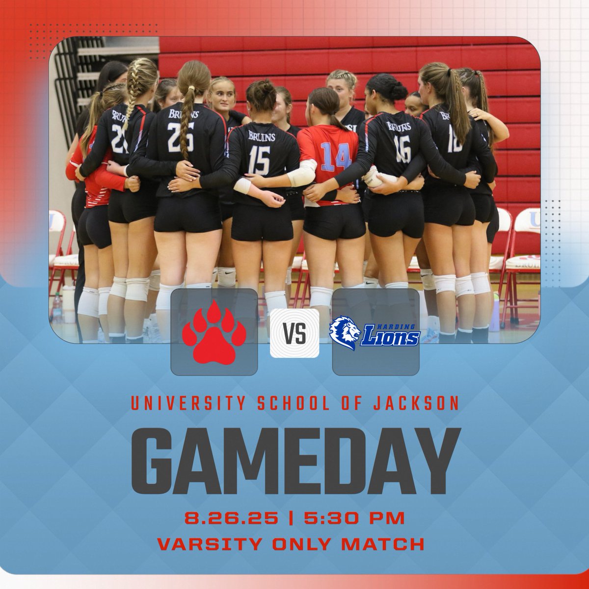 Join us tonight as our varsity team takes on a region match up, Harding Academy!