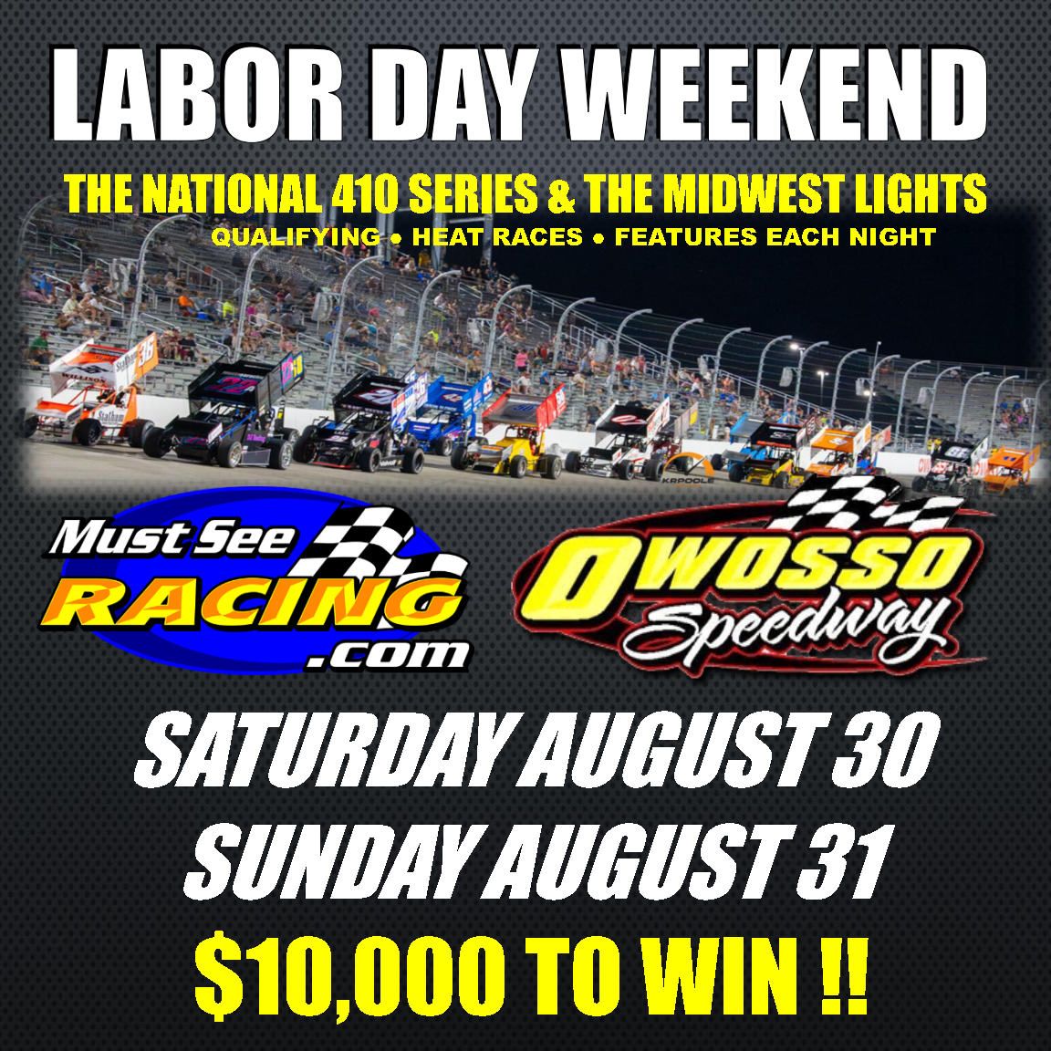 hphpodcast's tweet image. This weekend, it&apos;s a double dose of SPRINT CARS at Owosso Speedway featuring the Must See Racing Series! Check out OwossoSpeedway.com for more information including advanced tickets!