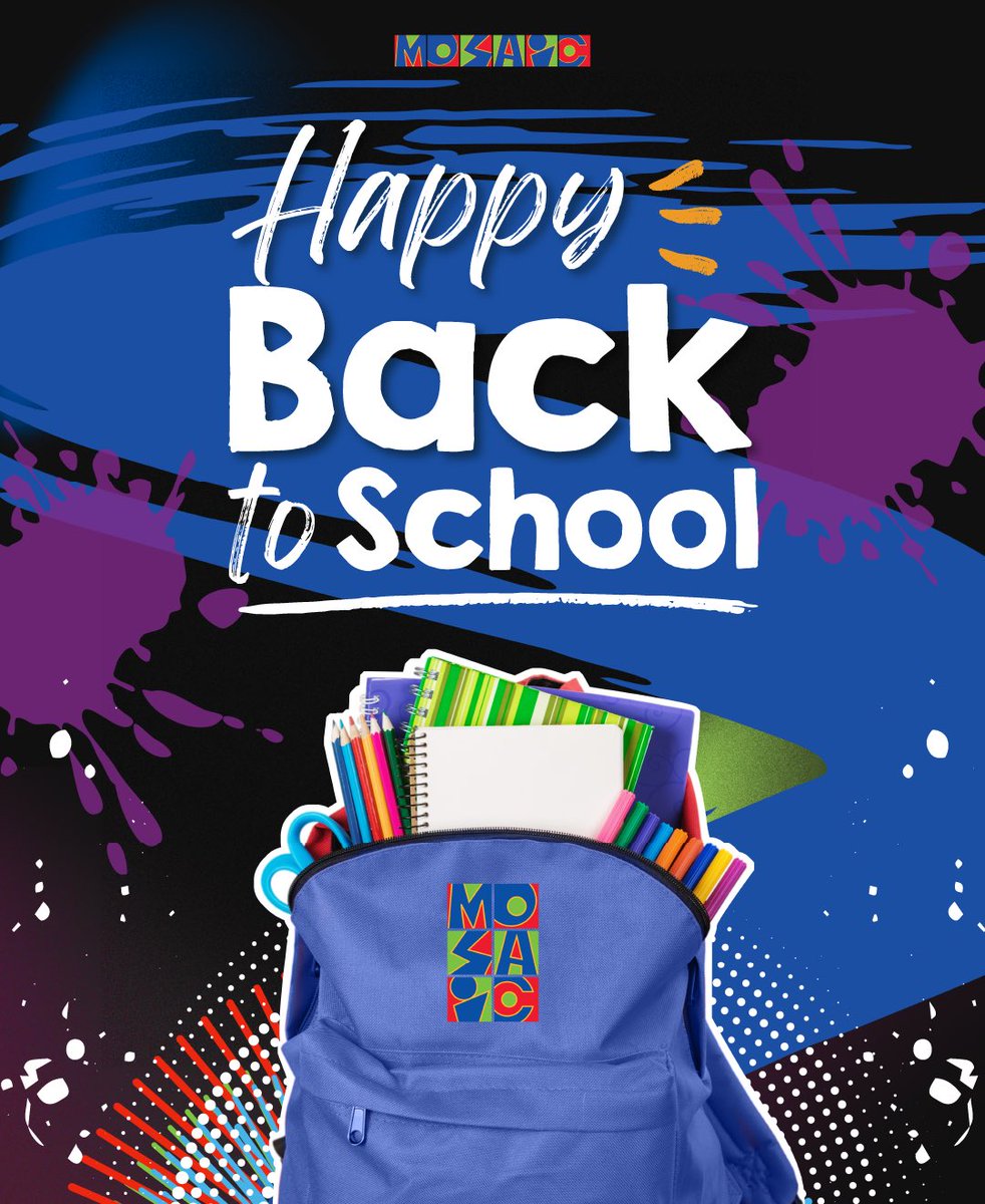 mosaicdetroit's tweet photo. Happy back to school week!

We know all of you are going to shine just like you do on stage🤩

All the best, nothing less✨ https://t.co/7qAGxU1pF4