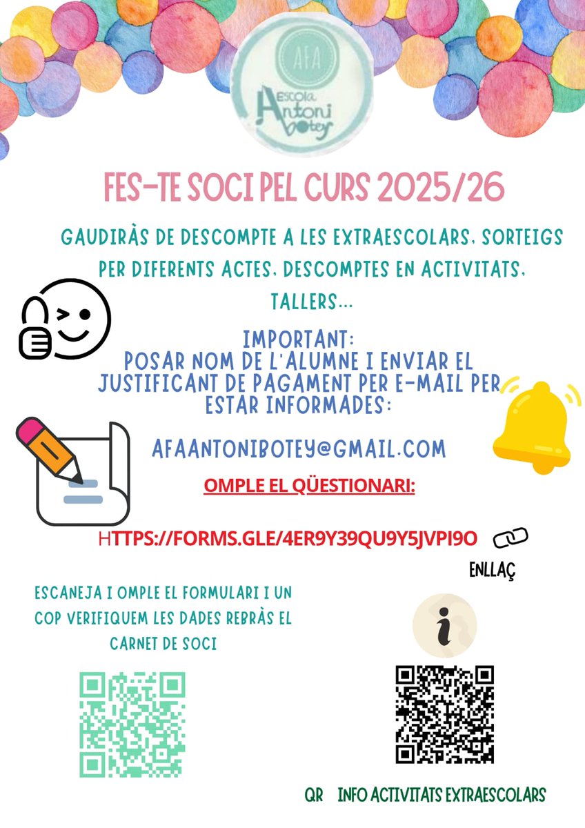 Ja està en marxa el nou curs. Ens acompanyes?