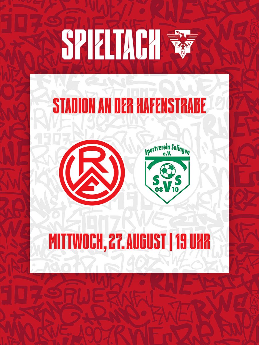 𝐇𝐞𝐮𝐭𝐞 𝐬𝐭𝐚𝐫𝐭𝐞𝐧 𝐰𝐢𝐫 𝐢𝐧 𝐝𝐞𝐧 𝐍𝐢𝐞𝐝𝐞𝐫𝐫𝐡𝐞𝐢𝐧𝐩𝐨𝐤𝐚𝐥💪🏼🔥🏆

#RWESVS | #immeRWEiter | #nurderrwe