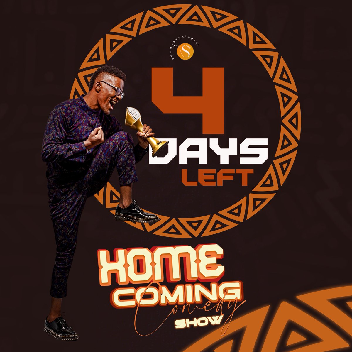 Grateful that the event is around the corner. Can’t wait to have you guys on the 30th of August. Le ready 🕺