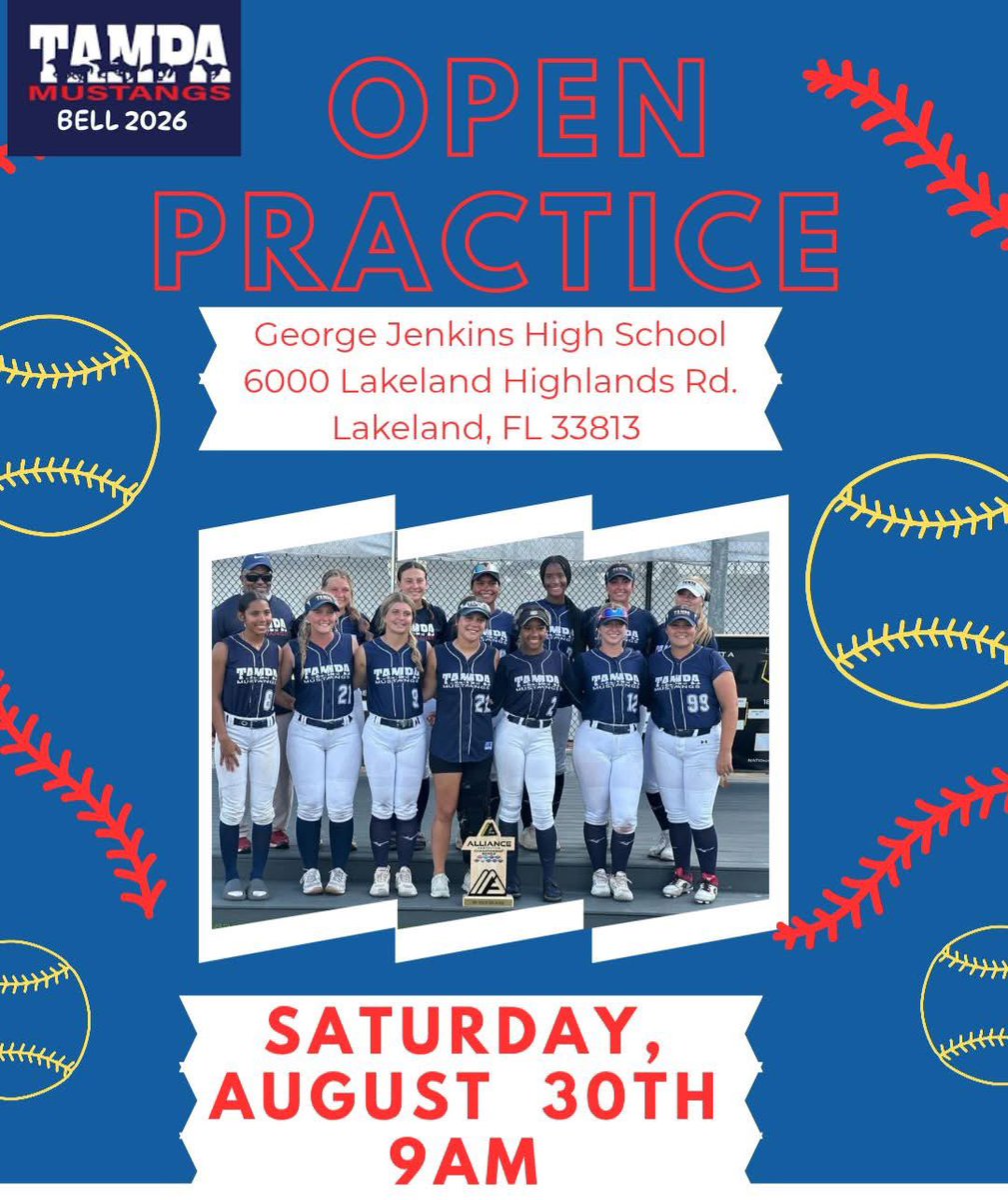 I’m very excited to be practicing with my girls again. If you’re looking for a new team come workout and check us out. Great girls, great coaches, and a great schedule! <a href="/TM_Bell2025/">Tampa Mustangs Bell 2026</a> <a href="/TampaMustangs/">Tampa Mustangs</a>