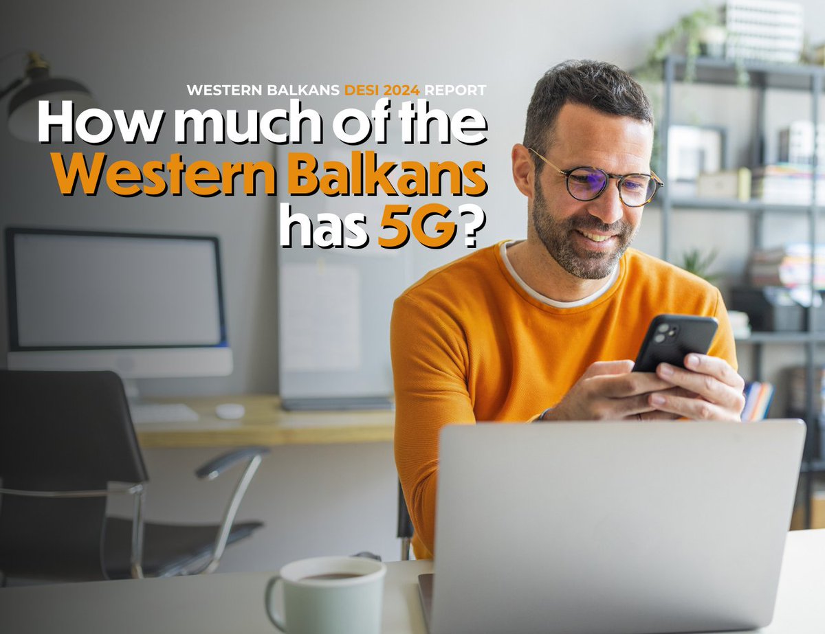 In 2023, only 11% of populated areas of Western Balkans were covered by 5G networks, compared to 89% in the EU⏭️but implementation of #CommonRegionalMarket could help change this!🤳🏻🛜

Interested in more digital economy related data? Check out the🆕 #WesternBalkans Digital