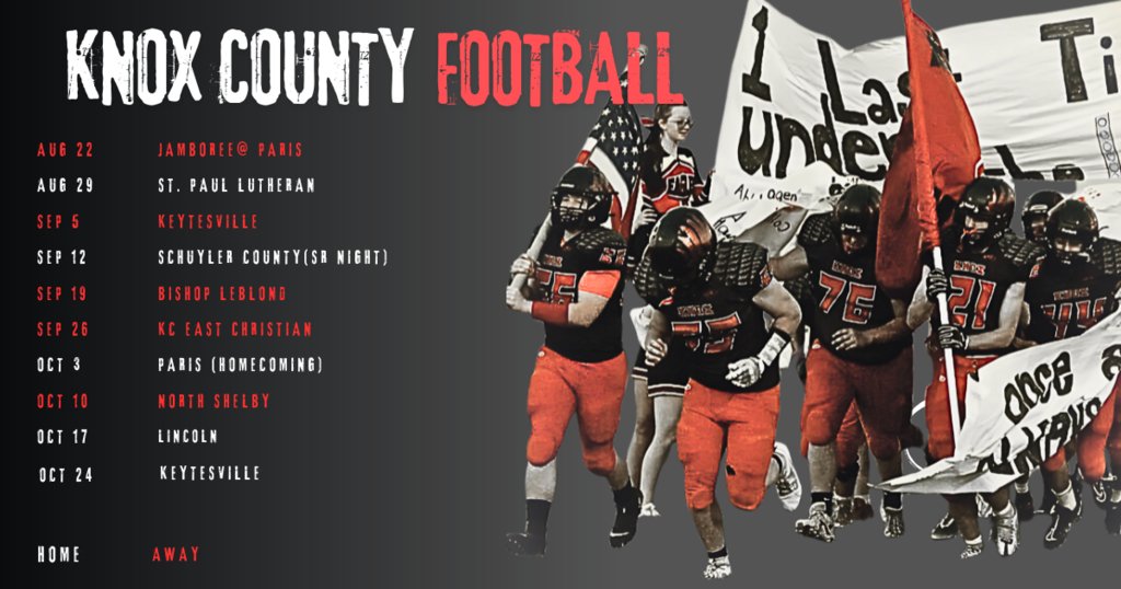Updated Varsity Football Schedule