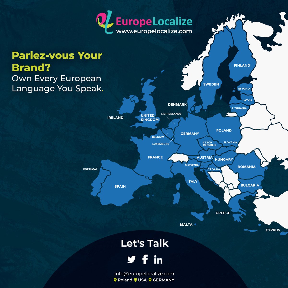 EuropeLocalize's tweet image. Need European language translations? Whether it’s French, German, Italian, or any other language, we make sure your message sounds natural and true to your brand. #EuropeLocalize #LocalizationServices

shorturl.at/SWnhR