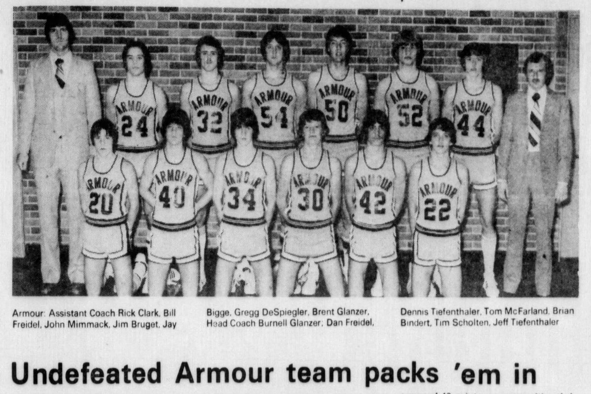 Armour put together some of the greatest high school girls’ and boys’ teams in South Dakota history in the 1970s and 1980s. Fueling those incredible runs were great coaches, dedicated kids and legendary multi-sport athletes, such as Candi Nielsen and Dennis Tiefenthaler.

Those