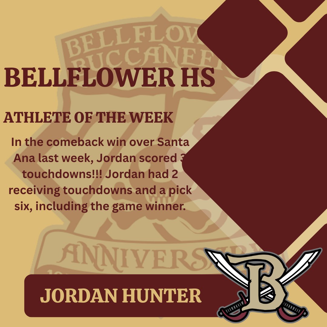 Bellflower HS Athlete of the Week.