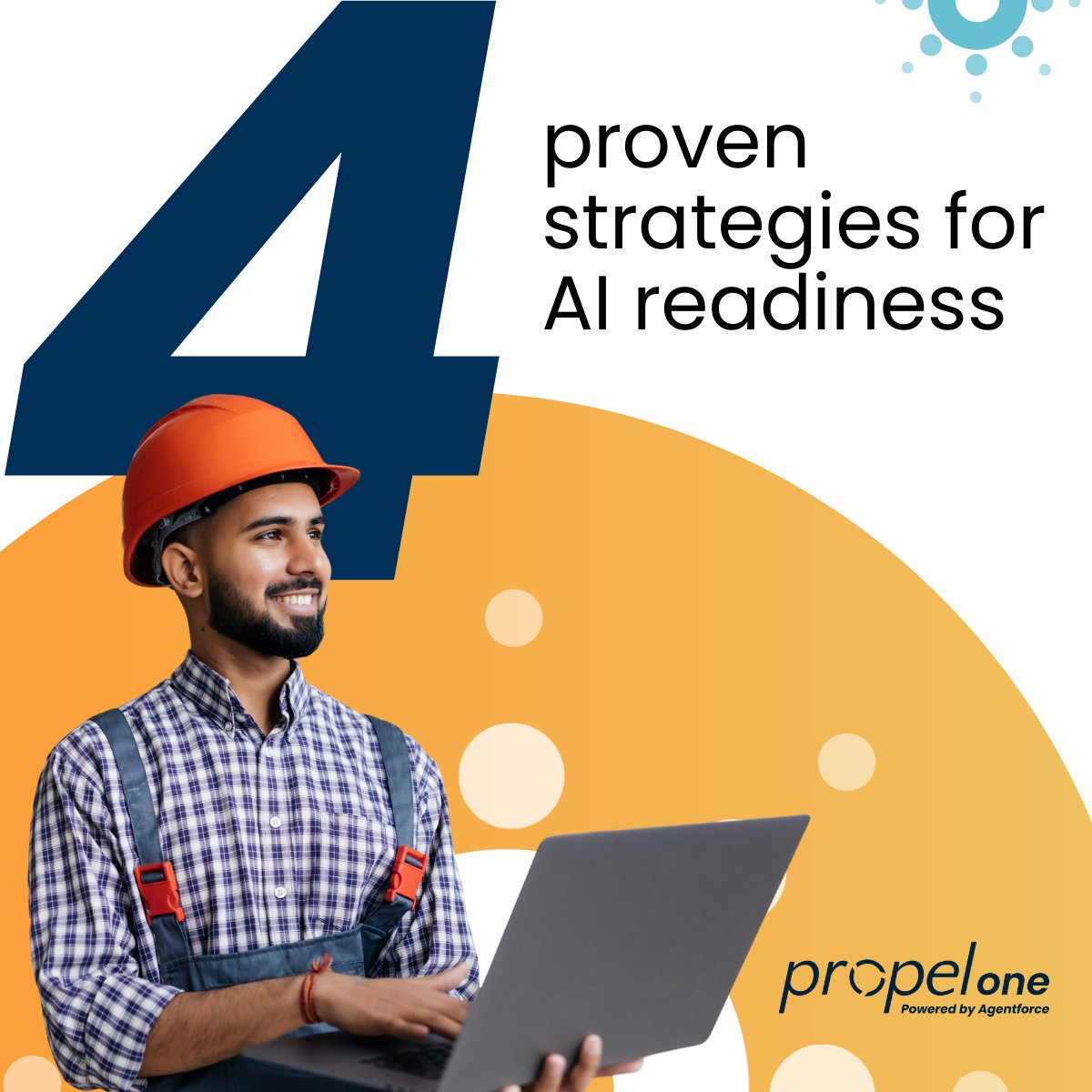 Even the best AI fails without a prepared workforce. 

1 Cultivate a culture of experimentation
2 Invest in upskilling &amp; training
3 Recognize and reward early adopters
4 Bring in experts for strategic guidance

Get best-practice strategies for AI adoption: converged.propelsoftware.com/blogs/5-steps-…
