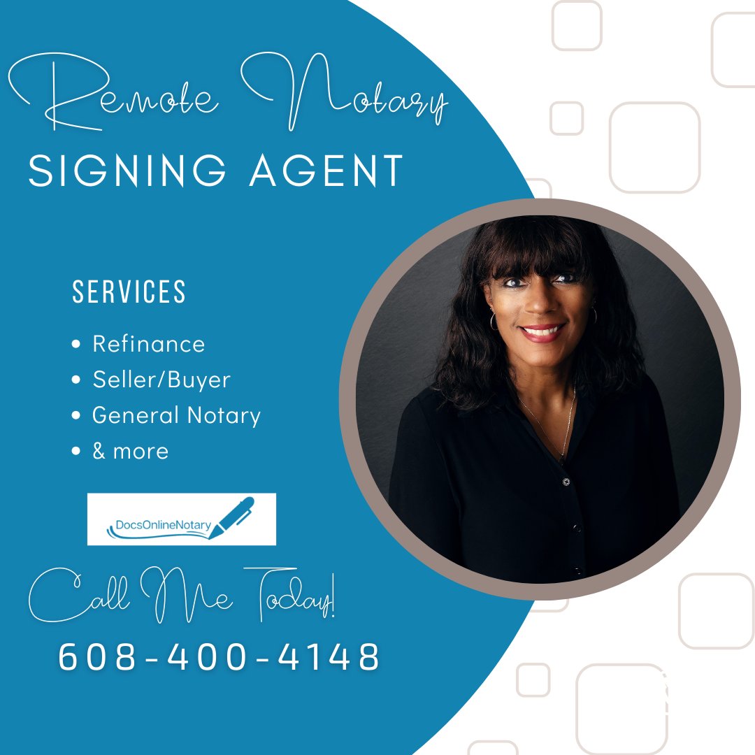 DocsONLNotary's tweet image. Docs Online Notary = Convenience + Compliance. Call us at (608) 400-4148.
#TrustedNotary #RemoteLegal #DocsOnlineNotary