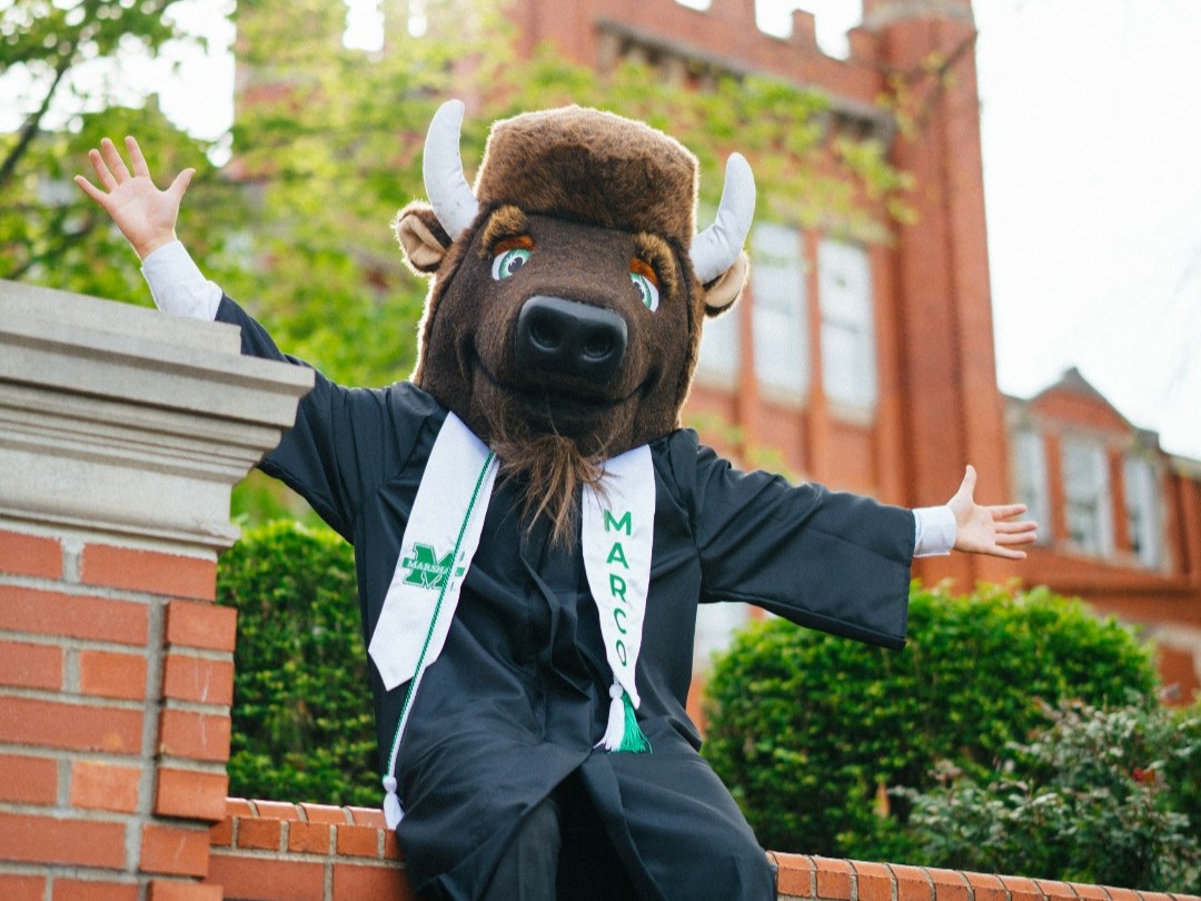 Marshall University (@marshallu) on Twitter photo From Marshall’s beloved mascot to a TEDxMarshallU speaker, student leader and Yeager Scholar, Luke Jeffrey made the most of every opportunity during his time at Marshall. 
Read how Luke turned his Marshall journey into a future of possibility ➡️ bit.ly/3JrlO7g From Marshall’s beloved mascot to a TEDxMarshallU speaker, student leader and Yeager Scholar, Luke Jeffrey made the most of every opportunity during his time at Marshall. 
Read how Luke turned his Marshall journey into a future of possibility ➡️ bit.ly/3JrlO7g
