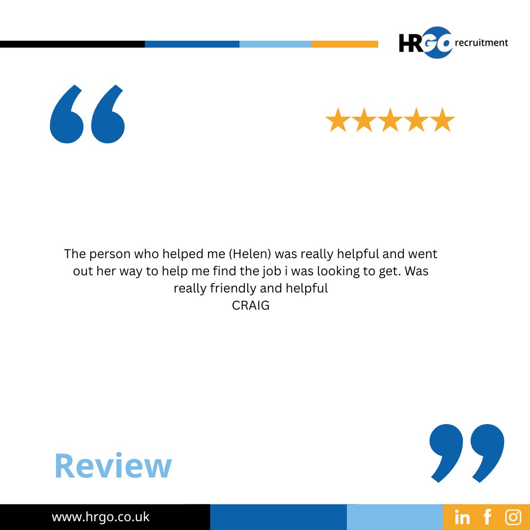 Thank you to the 2 lovely candidates who took the time to leave me a 5 star review on google. I am always grateful
I genuinely enjoy supporting businesses find the right staff and when the candidates are appreciative like these are, it makes it even more worthwhile. Thank you