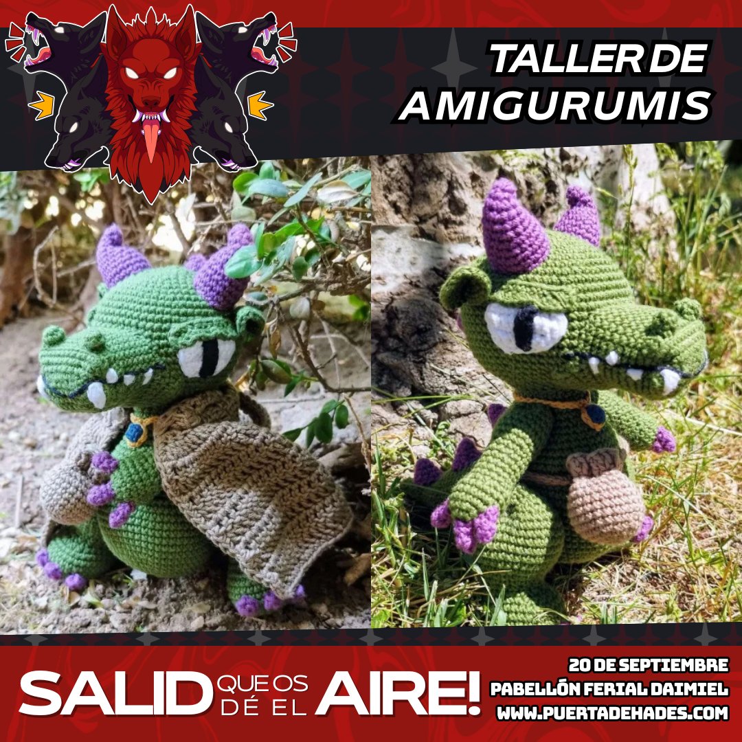 ¡Otro taller más para la saca! Amigurumis, estos pequeños proyectos hechos con la técnica del croché, buena mano y mimo. 

<a href="/ganchulerias/">Ganchulerías</a> (Instagram) será nuestra maestra y enseñará lo básico para empezar a tejer

-Mañanana: docs.google.com/forms/d/1YEOhH…
- Tarde: docs.google.com/forms/d/1BfATG…