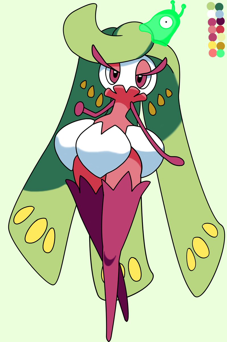 jerbalcoat's tweet image. Un dibujito de tsareena