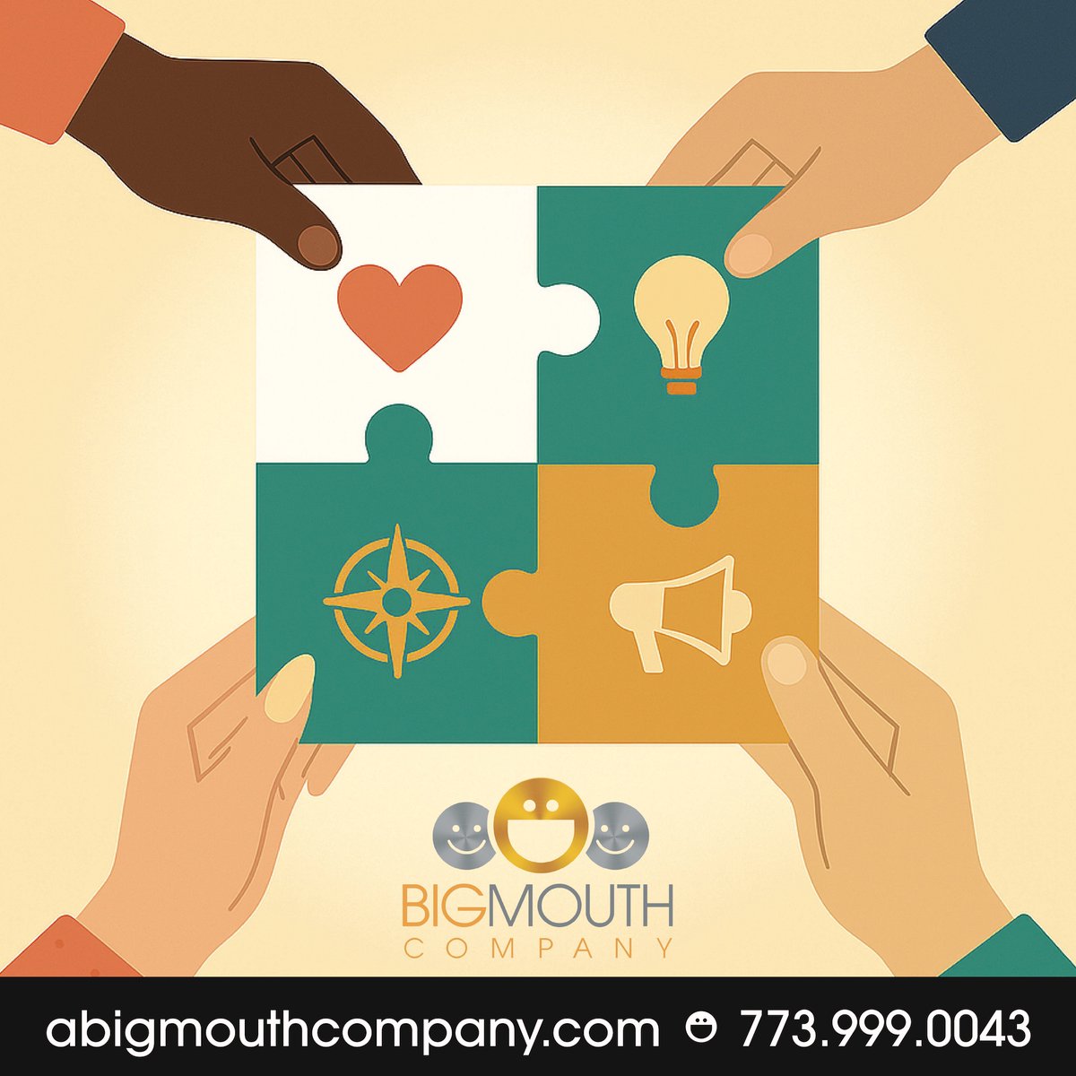 BigMouthChicago's tweet photo. Big Mouth Marketing isn’t just another agency churning out campaigns and chasing trends. We’re here to make marketing meaningful. We believe businesses can grow without losing their values, and that purpose and strategy can go hand in hand.

Learn more: https://t.co/wxYv3sFGAc https://t.co/GKHyAjkvTx