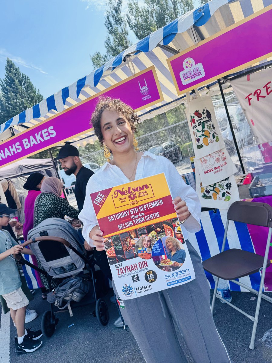 The incredible Zaynah Din will headline and host this year's Nelson Food &amp; Drink Festival! 🤩

📚 Bestselling cookbook author
😋 Known for her vibrant and accessible South Asian-inspired recipes
👍 Over 8.4m likes on TikTok

Make sure you join us on Saturday 6th September 👀