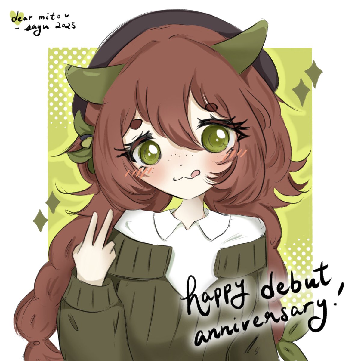 sayuriin's tweet image. HAPPY BIPO DEBUT ANNIVERSARY !! 🍃

thank you for always bringing the best vibes, literally one of my most comfort streamers ; u ; &amp;lt;33 haven't posted art in a while but ; - ; 🌱 hope you all likey c:!! 

#illustration #vartist