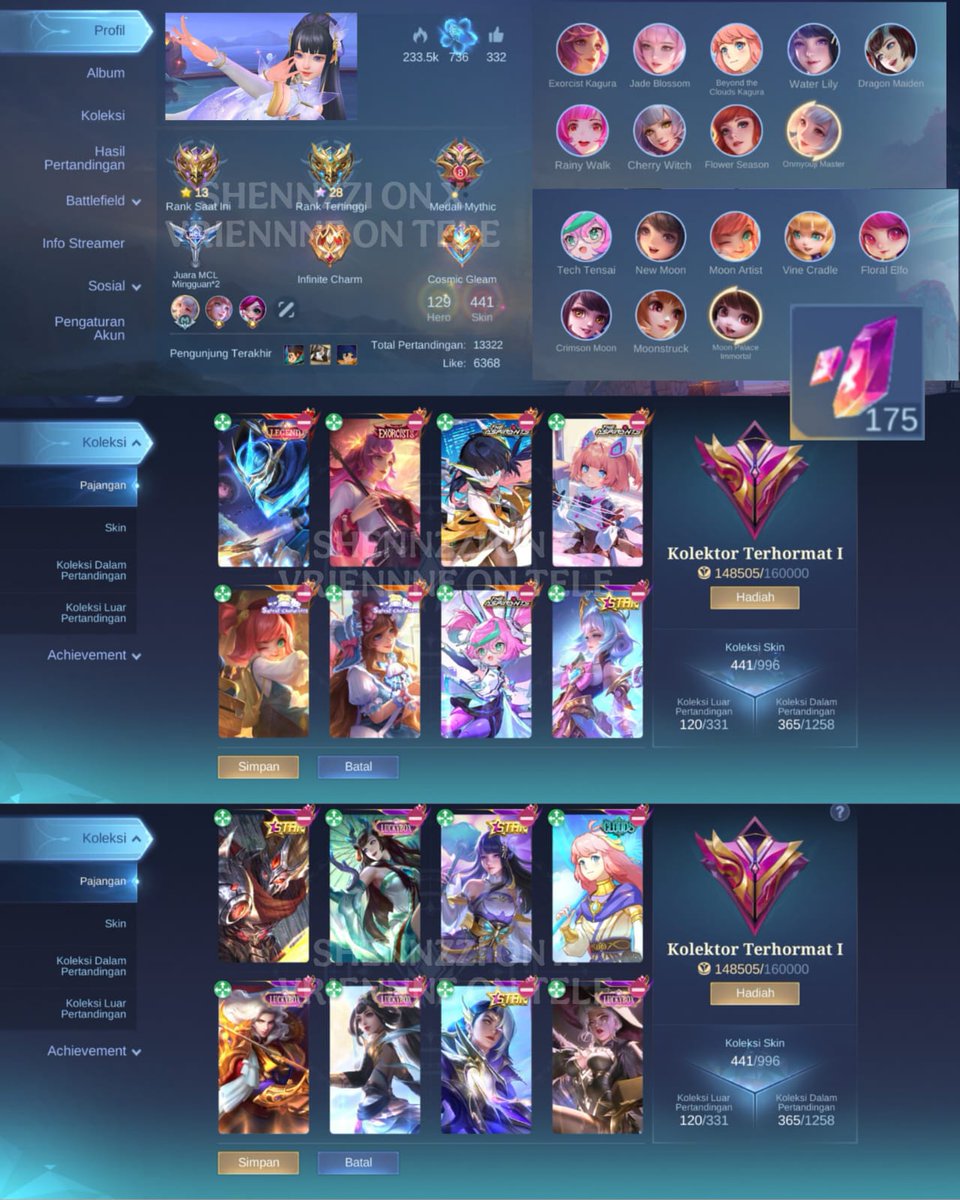 starieth's tweet photo. @toddlexr Ini ada kak, lunox epic 2, zodiak. Odette create, zodiak https://t.co/xCcoMihou5