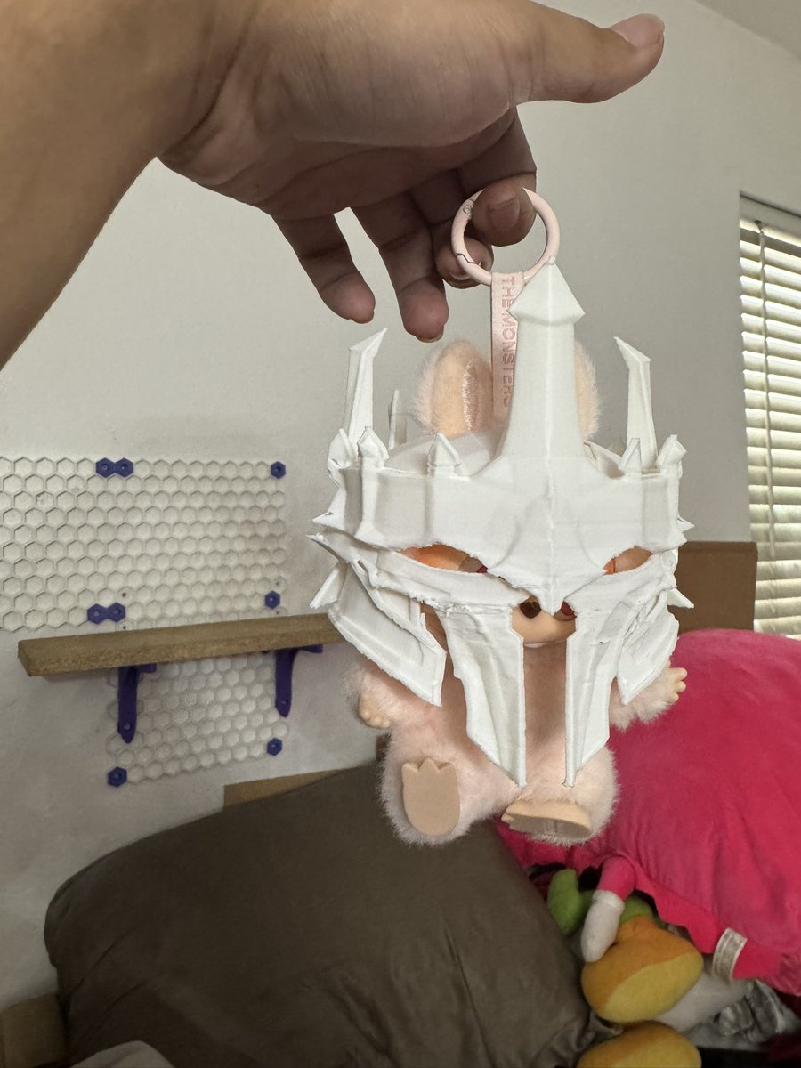 I’m so deep in the Labubu accessories hole that I made the cutest lil conqueror of Middle Earth.