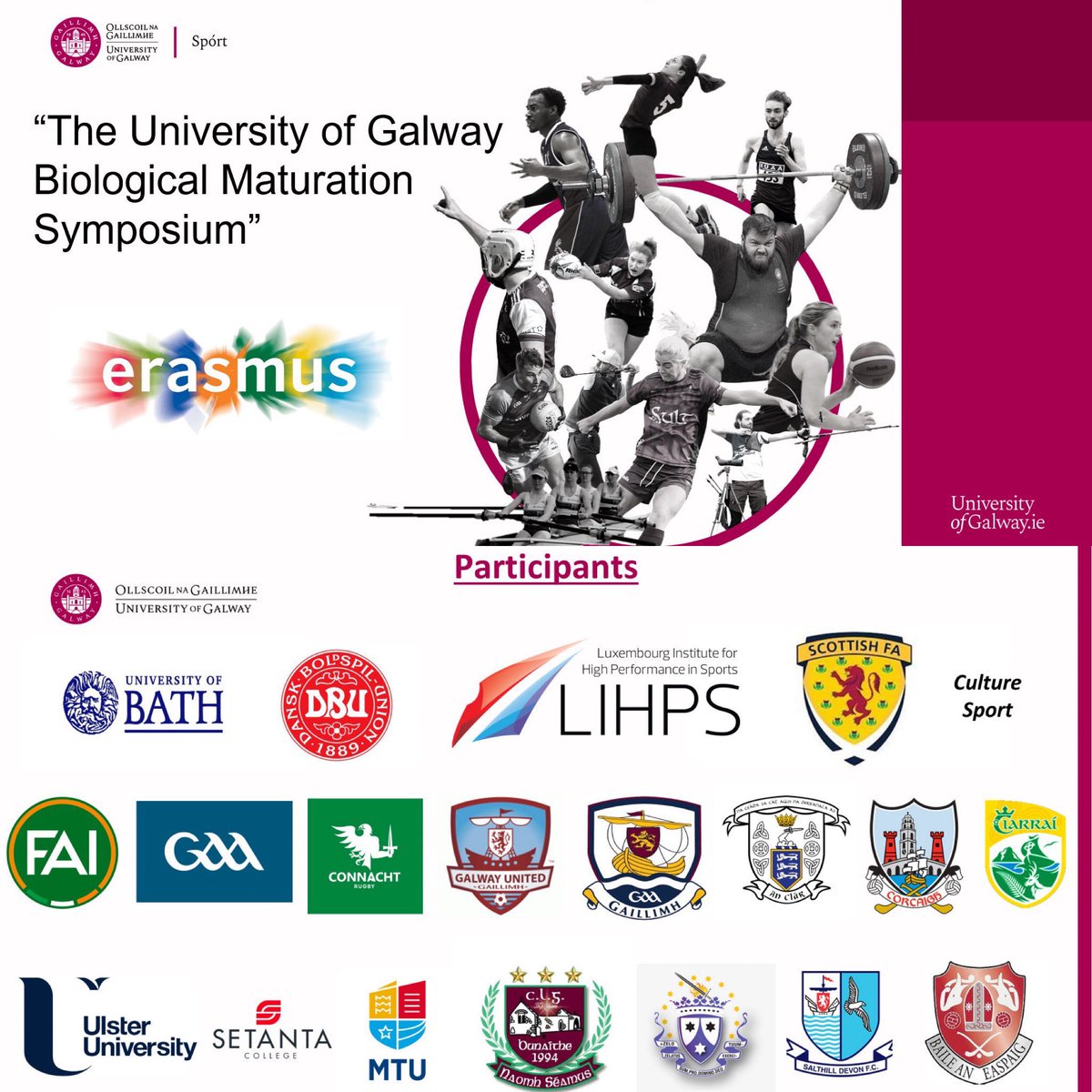fionnfitzgerald's tweet image. Super day at the @uniofgalway Biological Maturation Symposium – sharing experiences with world-class coaches & researchers on best practice across sports & cultures. Huge credit to @DeasunO for bringing everyone together! #Growth #Maturation #longtermathletedevelopment #GAA