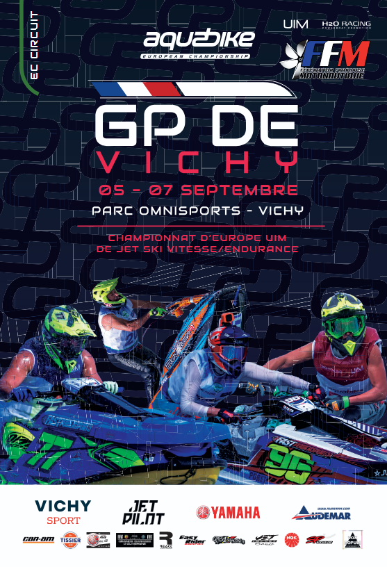 [#Nautisme]🔥 Le Championnat d'Europe UIM de Jet Ski  est à Vichy du 5 au 7 sept. Plus de 60 courses et du freestyle pour un spectacle unique ! Entrée gratuite. 🚤