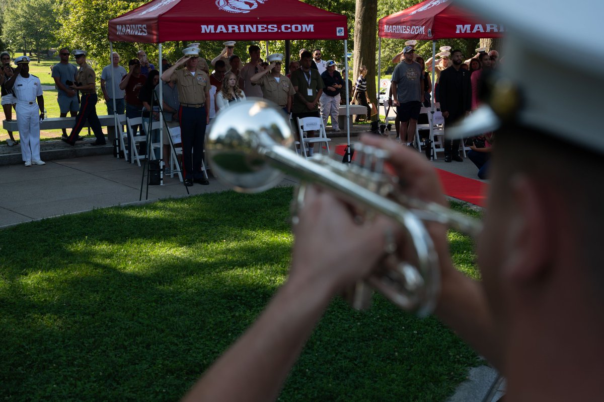 DeptofWar's tweet image. Never forgotten.

 @USMC Marines from Special Purpose Marine Air-Ground Task Force - 250, honored Sgt. Johanny Rosario Pichardo, a native of Lawrence, Mass., and 12 fellow heroes who paid the ultimate sacrifice at Abbey Gate four years ago. 
Their memory will never fade.