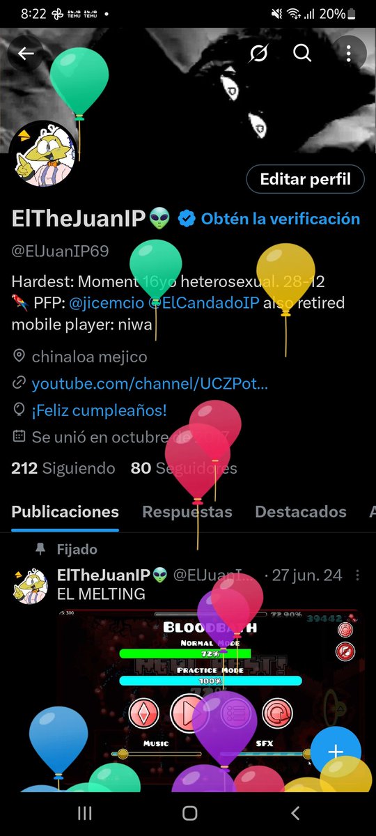 ElJuanIP69's tweet photo. Globos https://t.co/nnvfOQfjaX