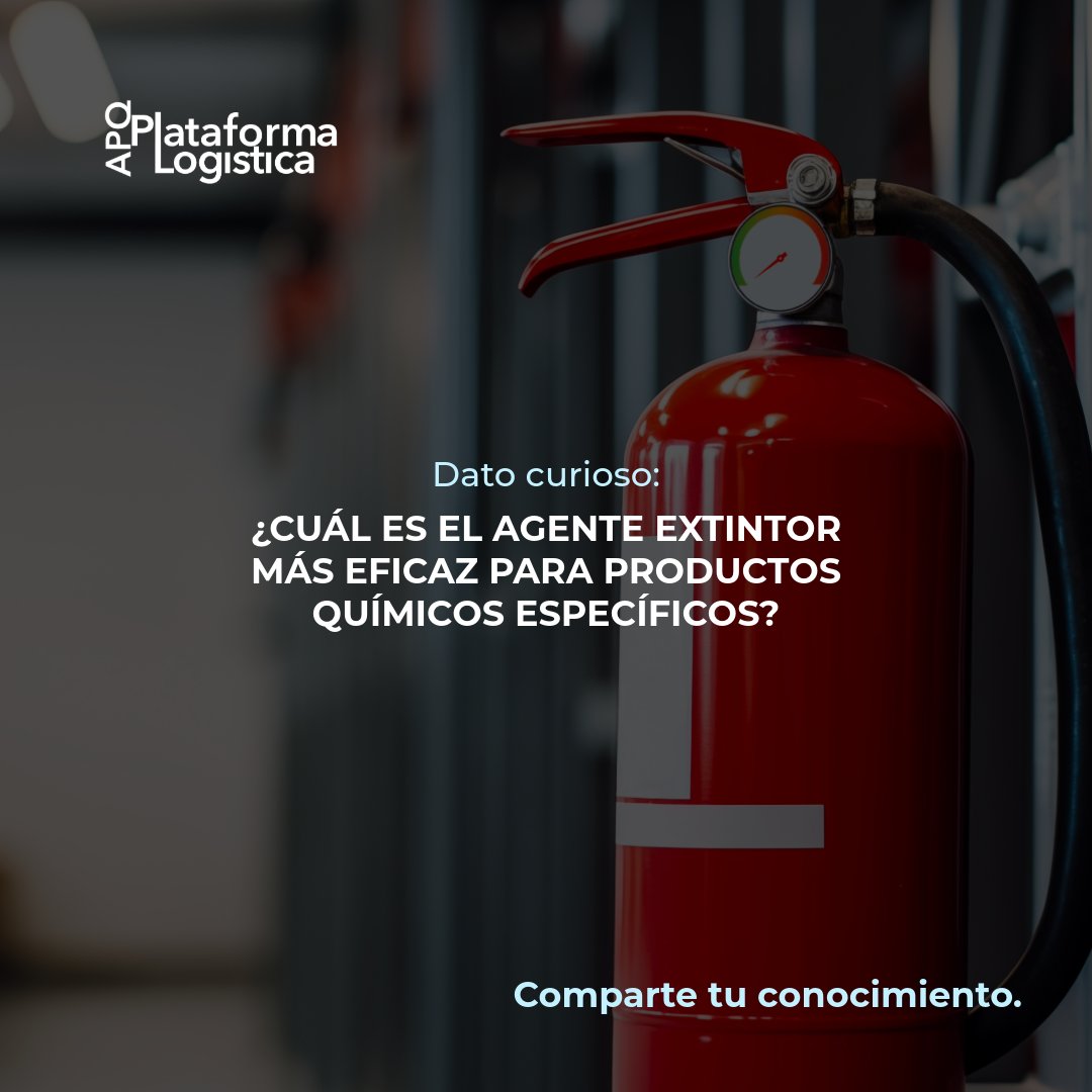 Dato curioso: ¿Cuál es el agente extintor más eficaz para productos químicos específicos? Comparte tu conocimiento. #AgentesExtintores 🧯🔬