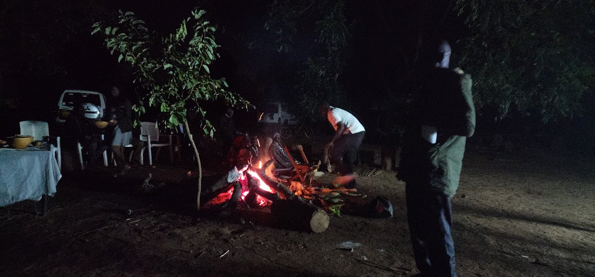 Wang Oo organizede by Gulu University-Acholi traditional communal fireplace, a central gathering place that symbolizes family and community bonding. It an informal setup "school" where elders share stories, cultural knowledge, and life lessons with the younger generation.
