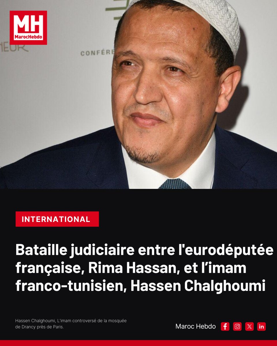 marochebdo's tweet image. Hassen Chalghoumi, imam de Drancy, est critiqué pour sa représentativité contestée et ses positions pro-israéliennes.

➡ maroc-hebdo.com/article/batail…

#France #Islam #Chalghoumi #Controverse #ProIsraël